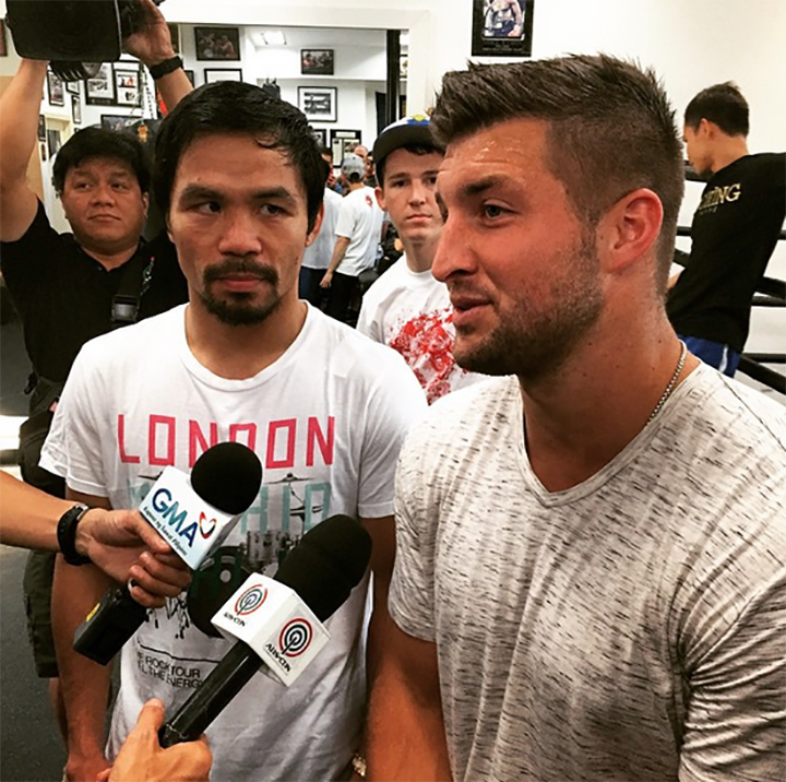 Manny Pacquiao and Tim Tebow