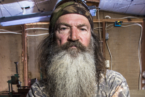 Phil Robertson, the ''Duck Commander,'' is the outspoken patriarch of the ''Duck Dynasty'' clan. (Credit: A&E/Karolina Wojtasik) <br/>