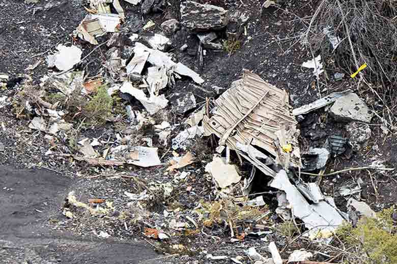 Germanwings Plane wreckage