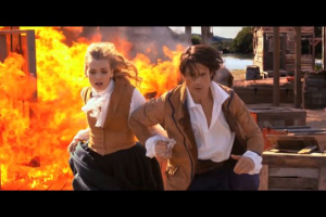 'Beyond the Mask' stars John Rhys-Davies (Lord of the Rings) and Kara Killmer(Chicago Fire). Photo: Vimeo/BeyondtheMask <br/>
