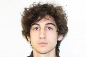 Dzhokhar Tsarnaev, 19, suspect #2 in the Boston Marathon explosion is pictured in. FBI/Reuters <br/>