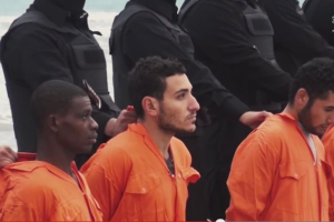 In February, ISIS released a video in which it showed the beheadings 21 Coptic Christians in Libya  <br/>Reuters