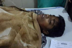 Nauman Masih, a 14-year-old spent five days in critical condition at a hospital in Lahore Pakistan, after a group of young Muslims set fire to him knowing that he was a Christian. <br/>Instagram/ AhsanAbbasShah