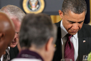 During Christmas 2015, President Barack Obama joins with people around the world in praying for God’s protection for persecuted Christians and those of other faiths, as well as for those brave men and women engaged in our military, diplomatic, and humanitarian efforts to alleviate their suffering and restore stability, security, and hope to their nations.   <br/>