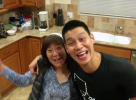 Jeremy Lin and his mom