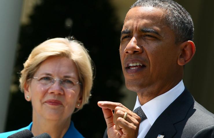 Barack Obama and Elizabeth Warren on Transpacific Trade Partnership