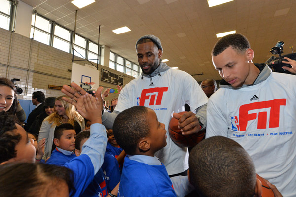 Lebron James and Stephen Curry