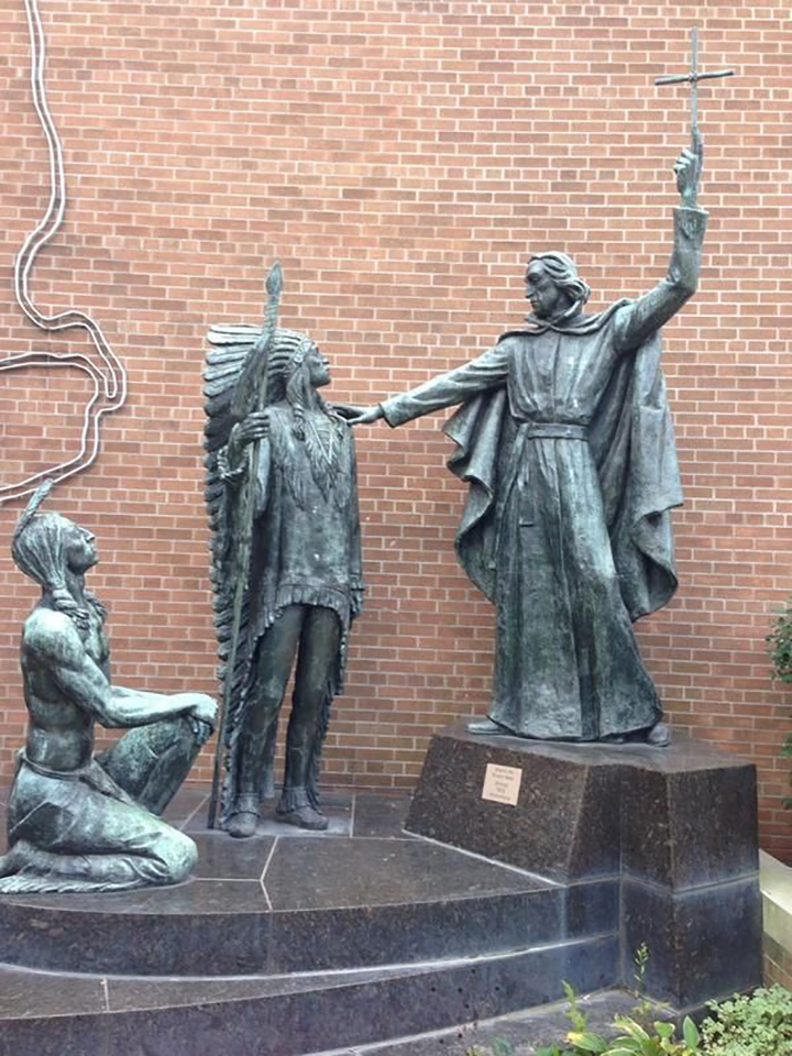 Jesuit missionary Pierre-Jean De Smet Statue at St. Louis University