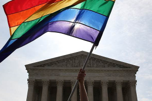 The Supreme Court ruled 5-4 Friday in Obergefell v. Hodges that state-level gay marriage bans are unconstitutional, concluding that 14th Amendment requires a state to issue marriage licenses to same-sex couples.<br />
 <br/>Getty Images