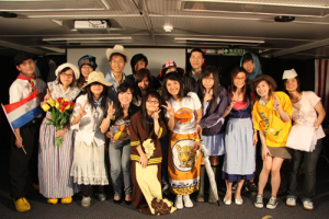 Locals dress up in international customes during an onboard programme. <br/>Doulos.org 