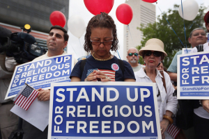 A ''Stand Up for Religious Freedom Rally'' in Miami, Fla., in June. Photo: Getty Images <br/>