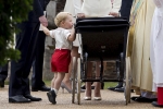 Prince George at Princess Charlotte Christening Ceremony
