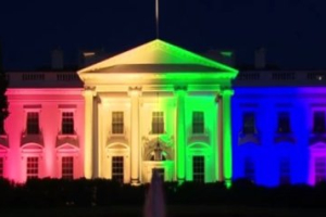 The White House was lit up in the colors of the rainbow to celebrate the Supreme Court's ruling that made same-sex marriage legal across all 50 states. <br/>Reuters