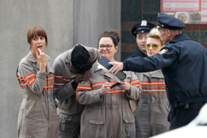 The cast of the new Ghostbusters Kristen Wiig, Leslie Jones, Melissa McCarthy, and Kate McKinnon. <br/>Buzz Feed