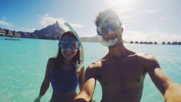 The couple enjoyed snorkeling, boating, and jet skiing during their two-week honeymoon. <br/>Instagram/marykaterobertson
