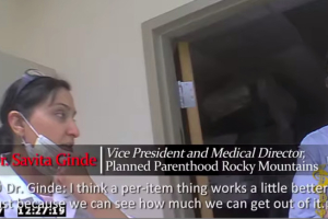 A fourth video released by CMP shows a Planned Parenthood CEO discussing the sale of aborted baby parts with an undercover activist. <br/>YouTube/ScreenGrab