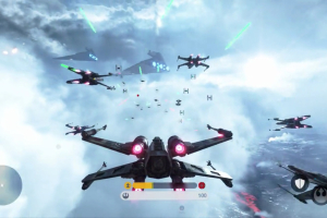 Screengrab from EA's new teaser for Star Wars Battlefront Fighter Squadron Mode. <br/>Electronic Arts