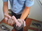 Abandoned Chinese Baby Rescued from Public Toilet