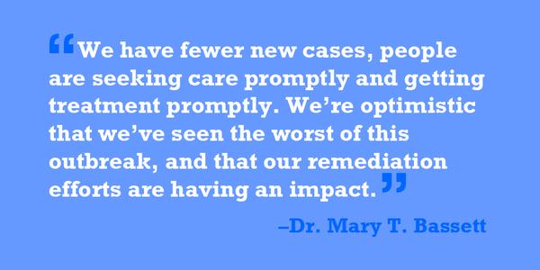 Statement of Dr. Mary Travis Bassett, commissioner of the New York City Department of Health and Mental Hygiene