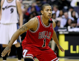 Chicago Bulls Derrick Rose opted out of the USA Basketball Team training camp, which could have had him working with other NBA stars like LeBron James and Stephen Curry. <br/>Wikimedia Commons/Keith Allison