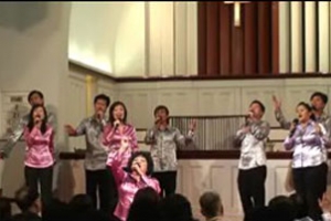 They have held Gospel meetings at the Brooklyn Homecrest Presbyterian Church, Community Church of the Great Neck and Queens College and will continue to have more meetings this week. <br/>Gospel Herald/George Wen