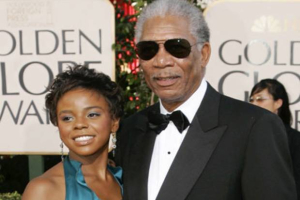 Academy-award winning actor Morgan Freeman pictured with his step-granddaughter, E'Dena Hines. <br/>Getty Images
