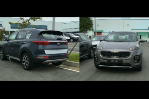 Camouflage-free photos of the upcoming 2016 Kia Sportage leaks online.  <br/>Bobaedream on Facebook
