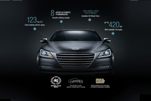 The 2018 Hyundai Genesis, successor of the current second-generation Genesis (pictured), is believed to be powered by twin-turbo V6 engines.  <br/>Hyundai