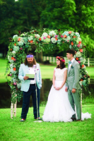 Willie Robertson with his son John Luke and daugther-in-law Mary Kate. Duck Dynasty on A&E/Facebook <br/>