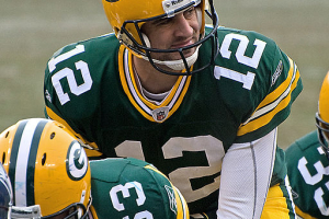 Green Bay Packers QB Aaron Rodgers wants the NFL to lessen the number of games per season. <br/>Wikimedia Commons/Mike Morbeck