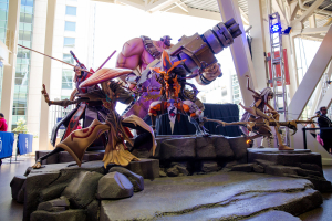 These statues at PAX Prime 2015 represent the Battleborn roster.   <br/>2K Games