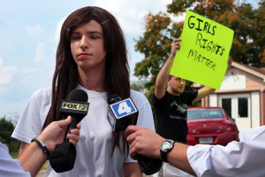 Lila Perry, a senior and transgender student at Hillsboro High School, speaks with reporters on Monday, Aug. 31, 2015. <br/>Robert Cohen