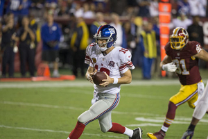 New York Giants star Eli Manning aim to win the Super Bowl this year with the help of WR Odell Beckham, Jr. <br/>Wikimedia Commons/Keith Allison