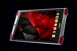 The Acer Predator 8 gaming tablet (pictured) will be available on November 6. A smaller Predator 6 smartphone will soon follow.  <br/>Acer