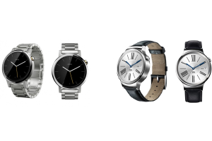 Motorola's second generation Moto 360 and the new Huawei Watch are now available for pre-order at the Google Store.  <br/>Motorola.com, GetHuawei.com