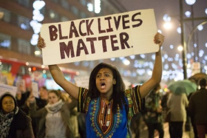 The Black Lives Matter movement campaigns against what it calls police brutality in the United States against African-Americans <br/>AP photo