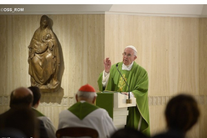 Pope Francis charged that gossip is comparable to terrorism during his homily at his Santa Marta residence. <br/>L'Osservatore Romano