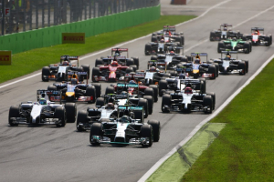 Lewis Hamilton of Mercedez-Benz dominated the Italian Grand Prix despite controversy over tire pressure. <br/>Formula One