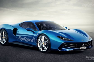 Here is a rendering of Ferrari Dino created using the spy photos. Credit: Top Speed  <br/>