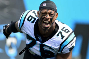 Greg Hardy expected to serve 4-game suspension.  <br/>Wikimedia Commons