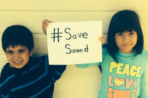 Pastor Saeed Abedini's two young children are pictured in this photo shared by Naghmeh Abedini. <br/>Naghmeh Abedini