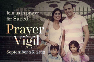 On September 26, Pastor Saeed's wife, Naghmeh Abedini, is holding a prayer vigil at noon to mark three years since her husband was imprisoned. Naghmeh is also encouraging pastors and teachers lead their church congregations in prayer at their regular service on Sunday, September 27. <br/>Billy Graham Evangelistic Association