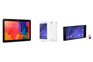 The Samsung Galaxy Tab Pro 12.2 LTE, Sony Xperia C3, and Xperia T2 Ultra Dual are all being seeded with Google's Android 5.1.1 Lollipop.  <br/>Samsung, Sony Mobile