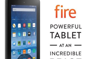 The Fire Tablet is 7 inches and available for $49.99 on pre-order on Amazon.  <br/>Amazon