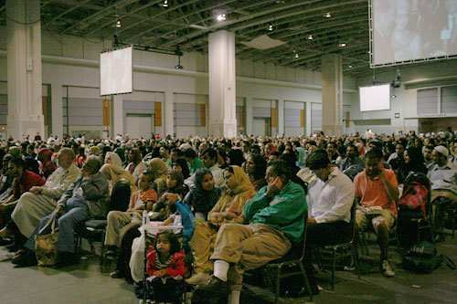Some 8,000 Muslim Americans attended the Islamic Society of North America annual convention's main evening session on Saturday, July 4, 2009 in Washington D.C. <br/>(Photo: The Christian Post)