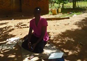 Darkened image of college student beaten and raped in eastern Uganda. Morning Star News <br/>