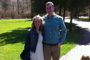 Chris Routson pictured with his wife, Bekah. <br/>The Routson Family