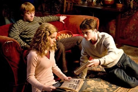 Rupert Grint, Daniel Radcliffe, and Emma Watson star in a scene from the film Harry Potter and the Half-Blood Prince, out Wednesday. <br/>(Photo: Warner Bros. Pictures)