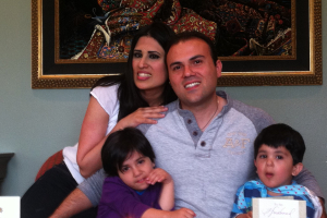 Pastor Saeed and Naghmeh Abedini pictured with their two children, Rebekka and Jacob.  <br/>ACLJ