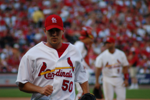 Adam Wainwright returns to play for St. Louis Cardinals.  <br/>Flickr.com/dherholz